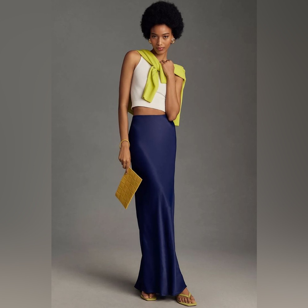 Anthropologie Tilda Maxi Skirt - Navy